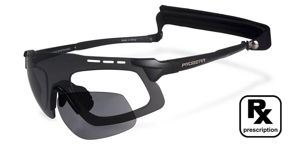 Cycling Sunglasses - Graphite | PROGEAR | Medium Size |  | Prescription Running Glasses | Prescription Cycling Glasses