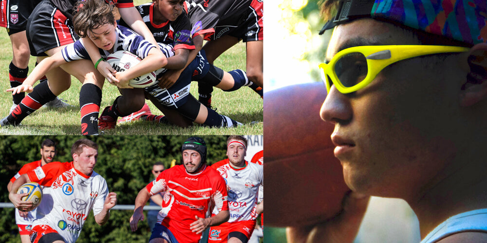 Gafas protectoras para los ojos PROGEAR® | Gafas de rugby (grandes) | 9 colores